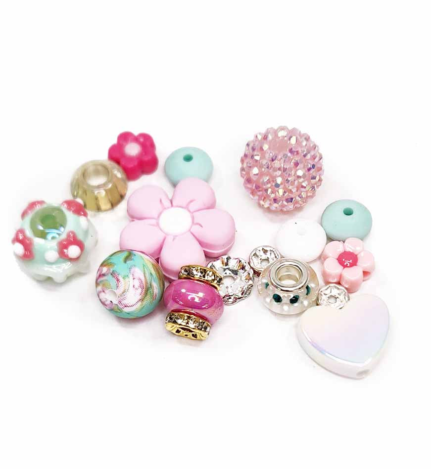 Bloom & Blush Beadable Pen & Keychain Kit