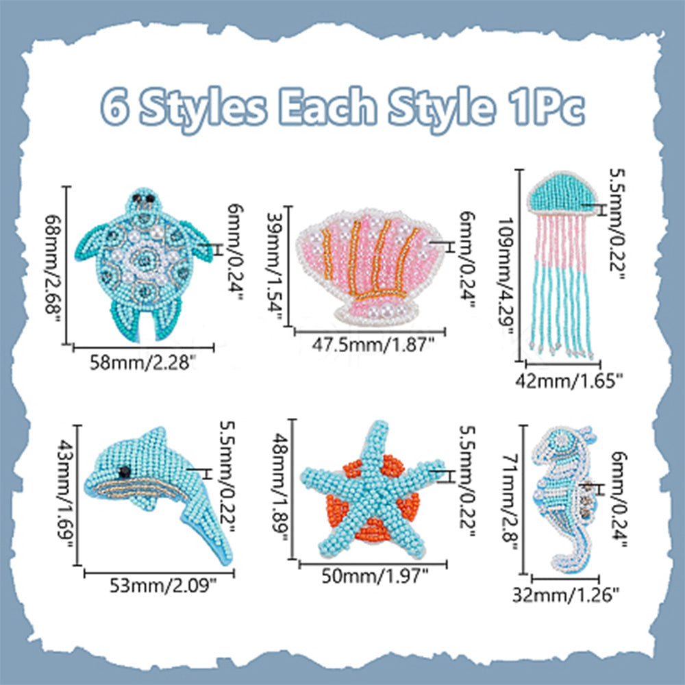 Ocean Adventure Beaded Patch Collection