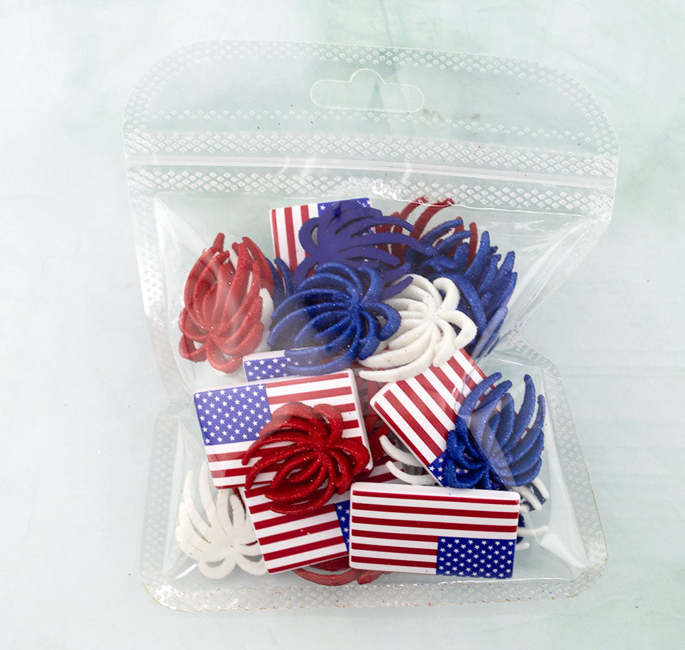 American Flag and Fireworks 48 Piece Assortment
