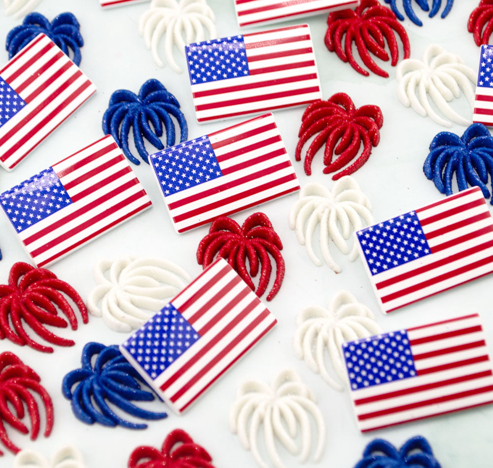 American Flag and Fireworks 48 Piece Assortment