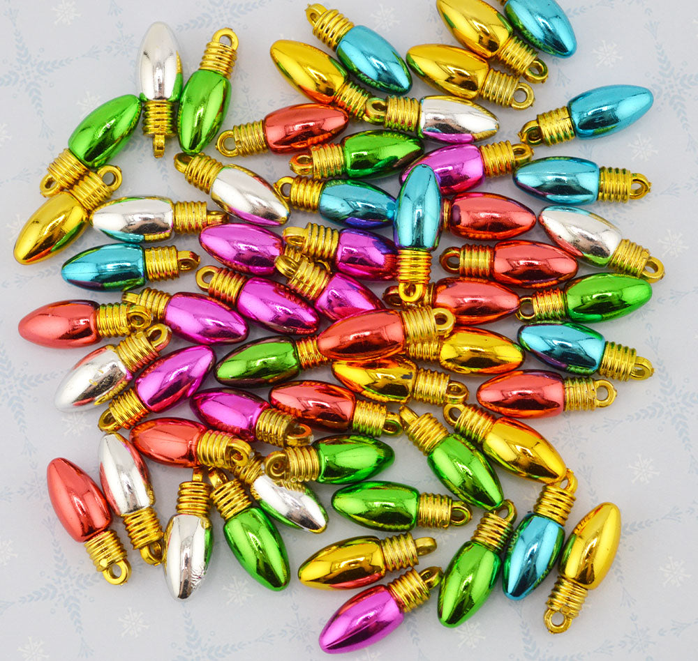 Holiday Pop Christmas Light Bulb Charms