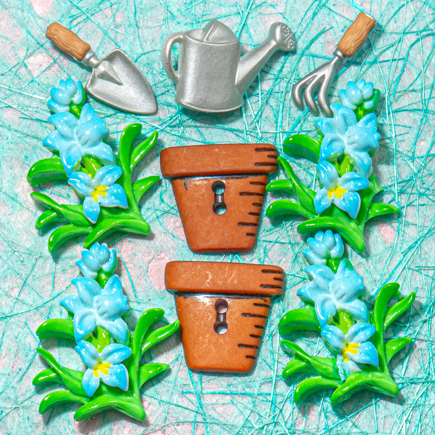 Bluebell Blush Florals Craft Embellishments