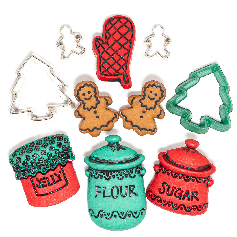 Christmas Cookies Themed Buttons