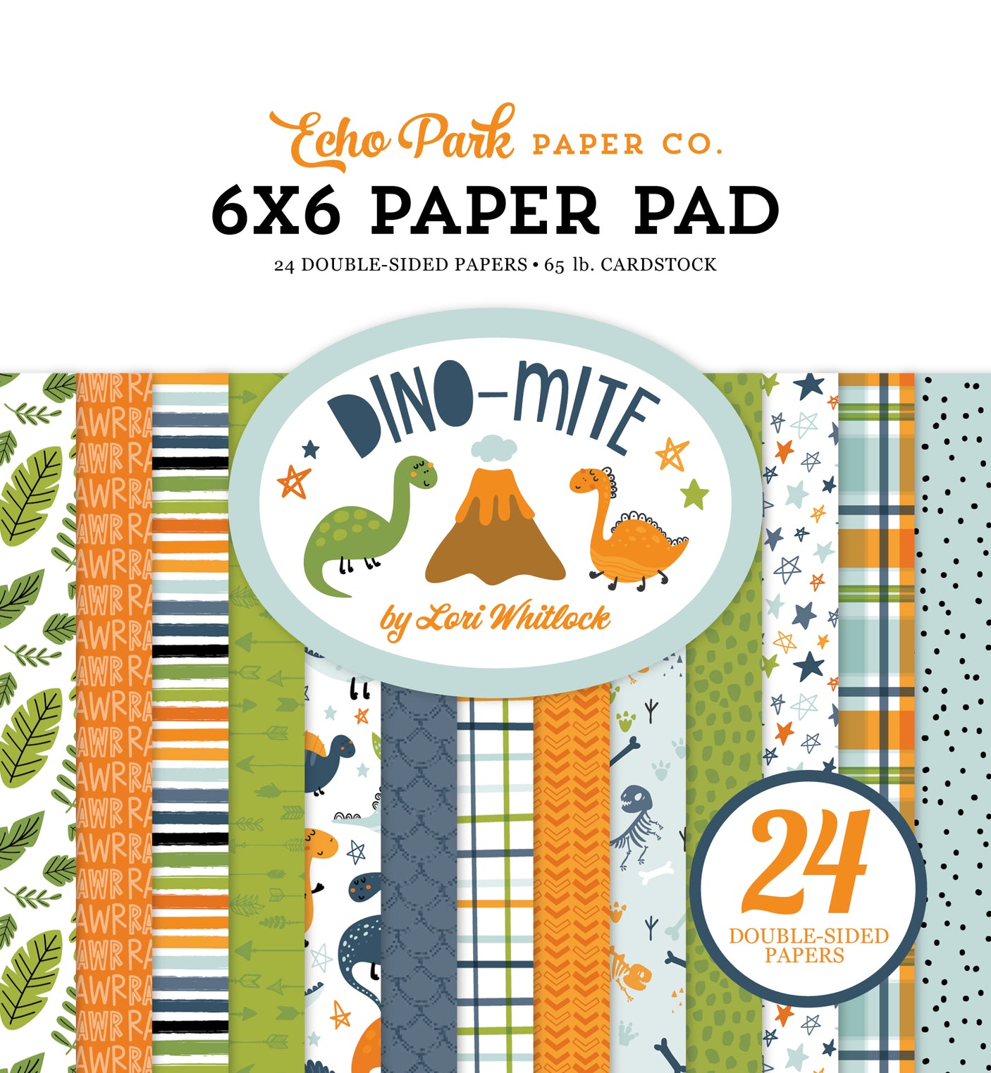 Echo Park Paper Dino-Mite 6x6 Paper Pad