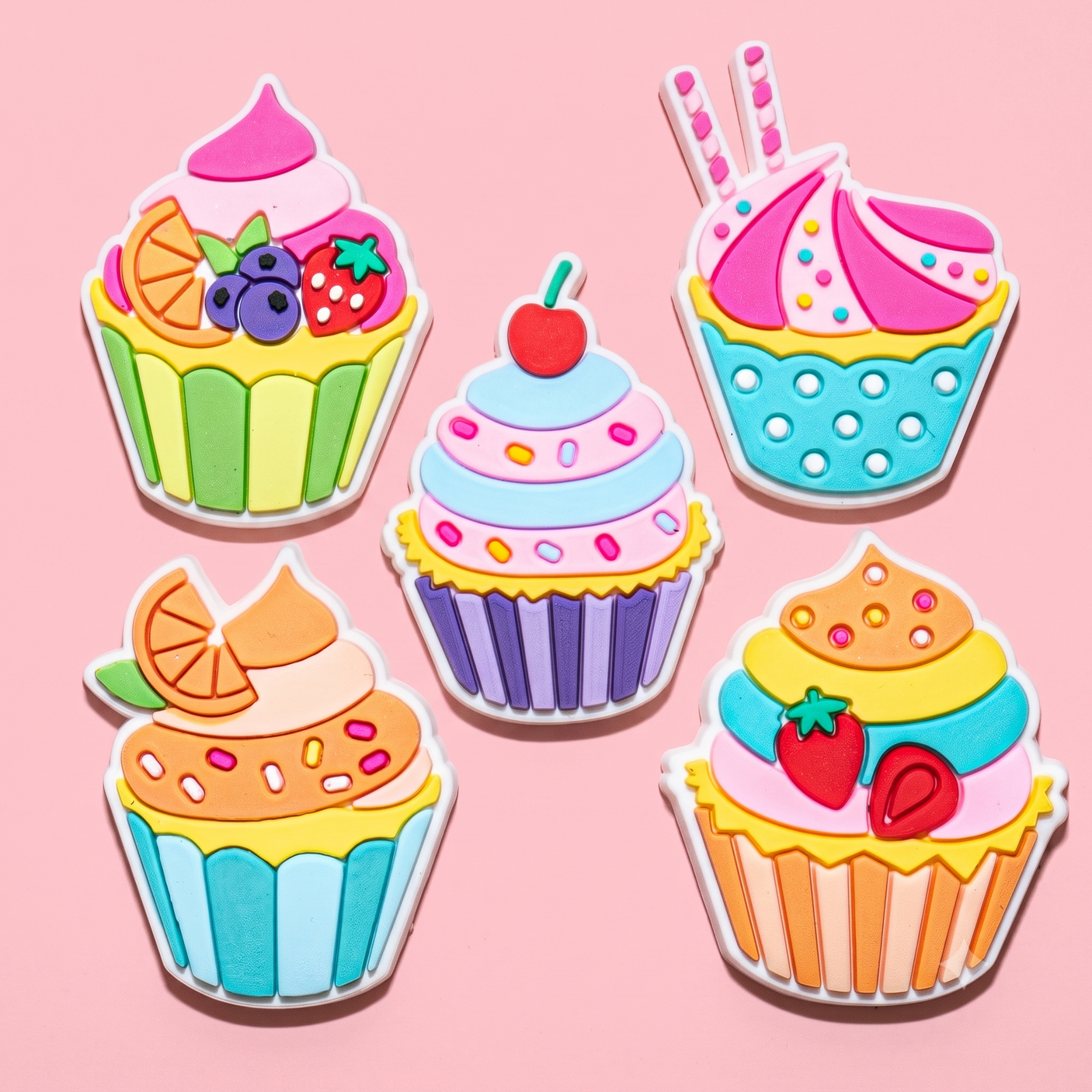 Sweet Cupcake Flat Back Craft Embellishments