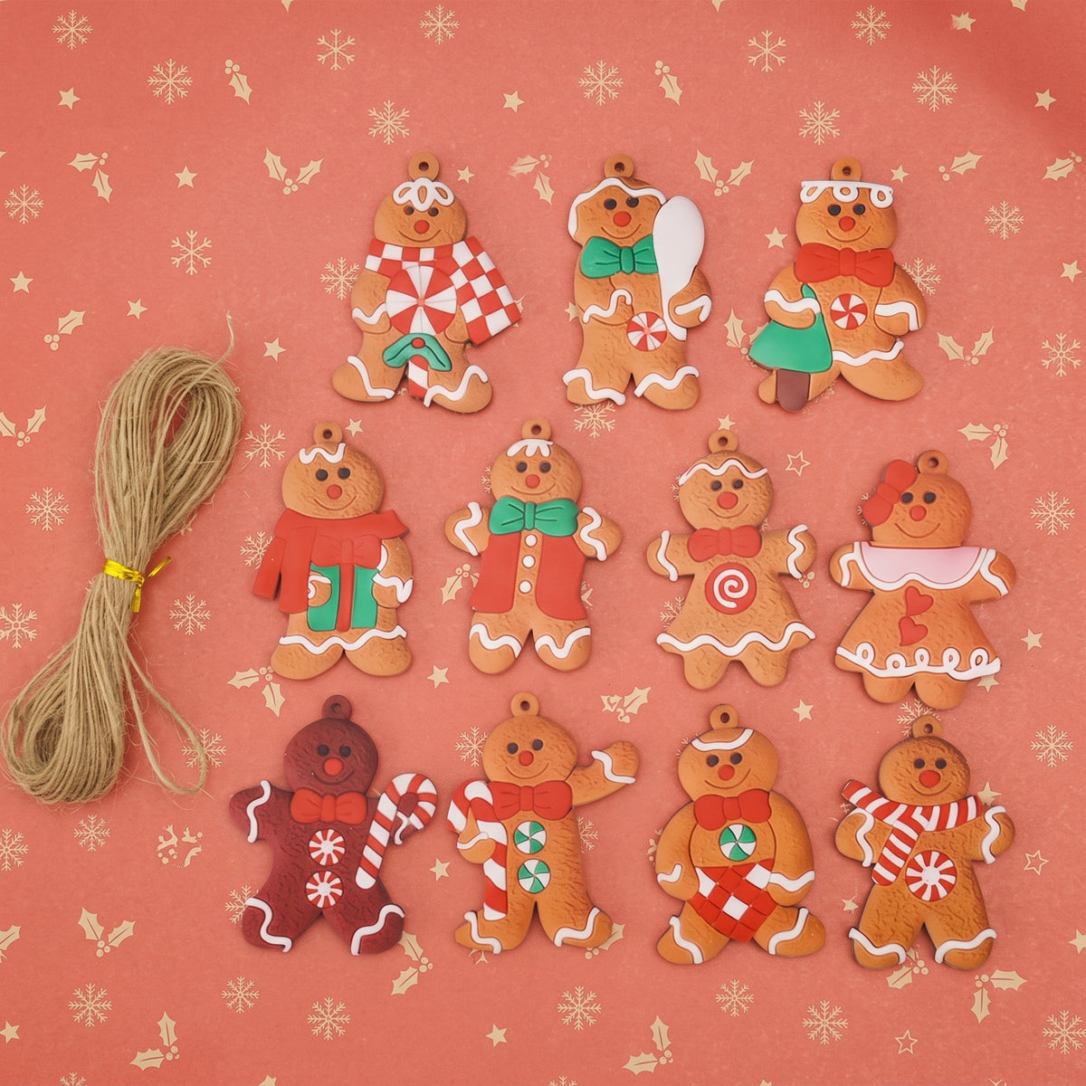 Christmas Cookie Crew Wood Ornaments
