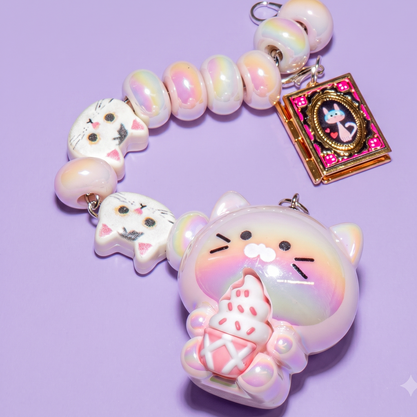 DIY Charm Kit in Pink Cat