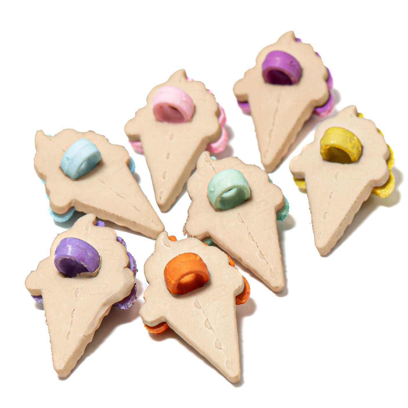 Conos de helado con purpurina