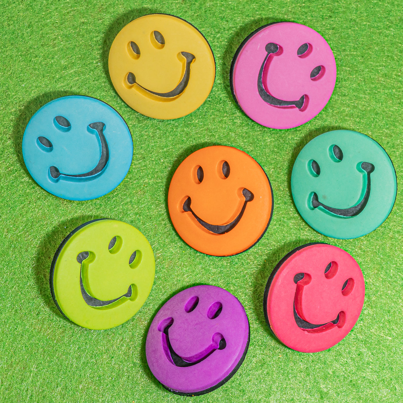 Good Vibes and Good Smiles Bright Multi Color Buttons