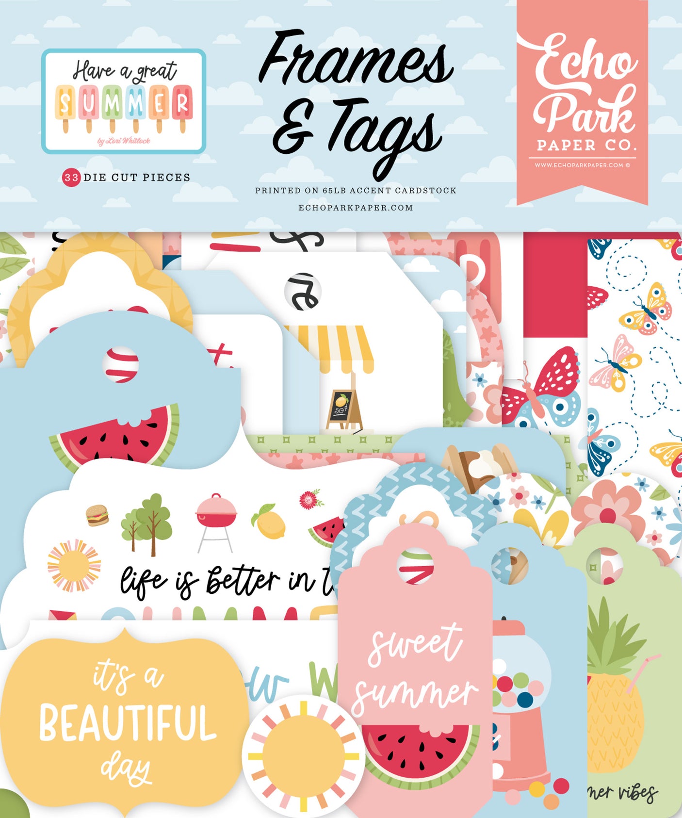 Echo Park Paper Have A Great Summer Frames & Tags