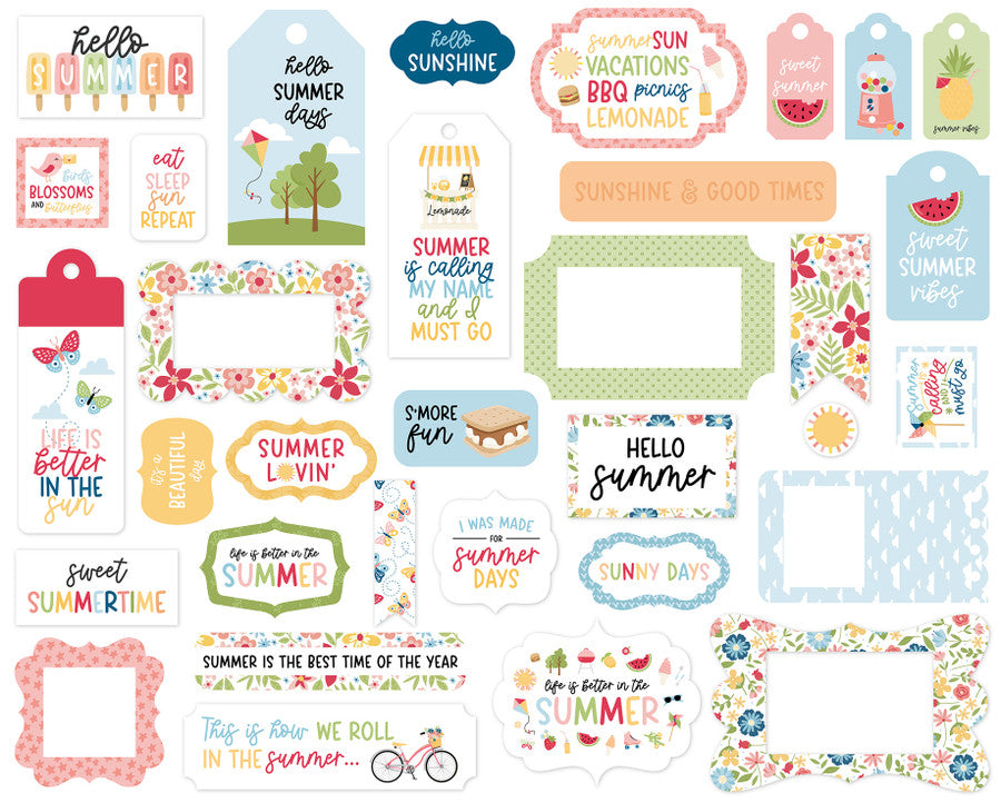 Echo Park Paper Have A Great Summer Frames & Tags