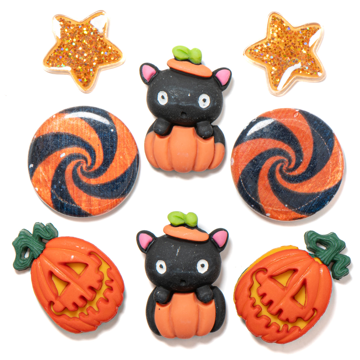 Halloween Kittens Holiday Themed Buttons