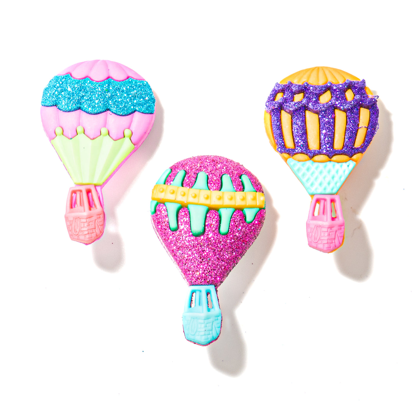 Hot Air Balloons Multi Color Buttons