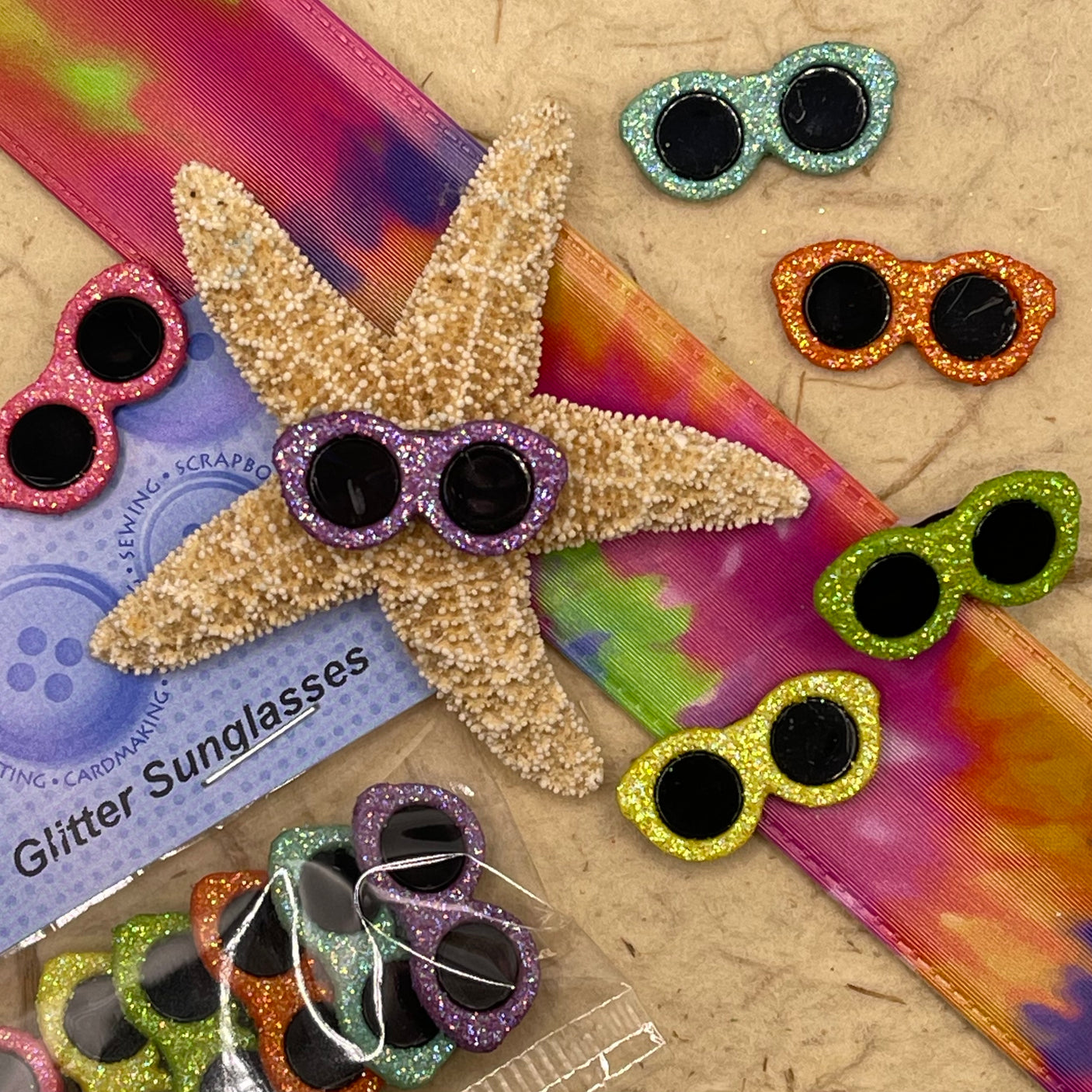 Gafas de sol con purpurina