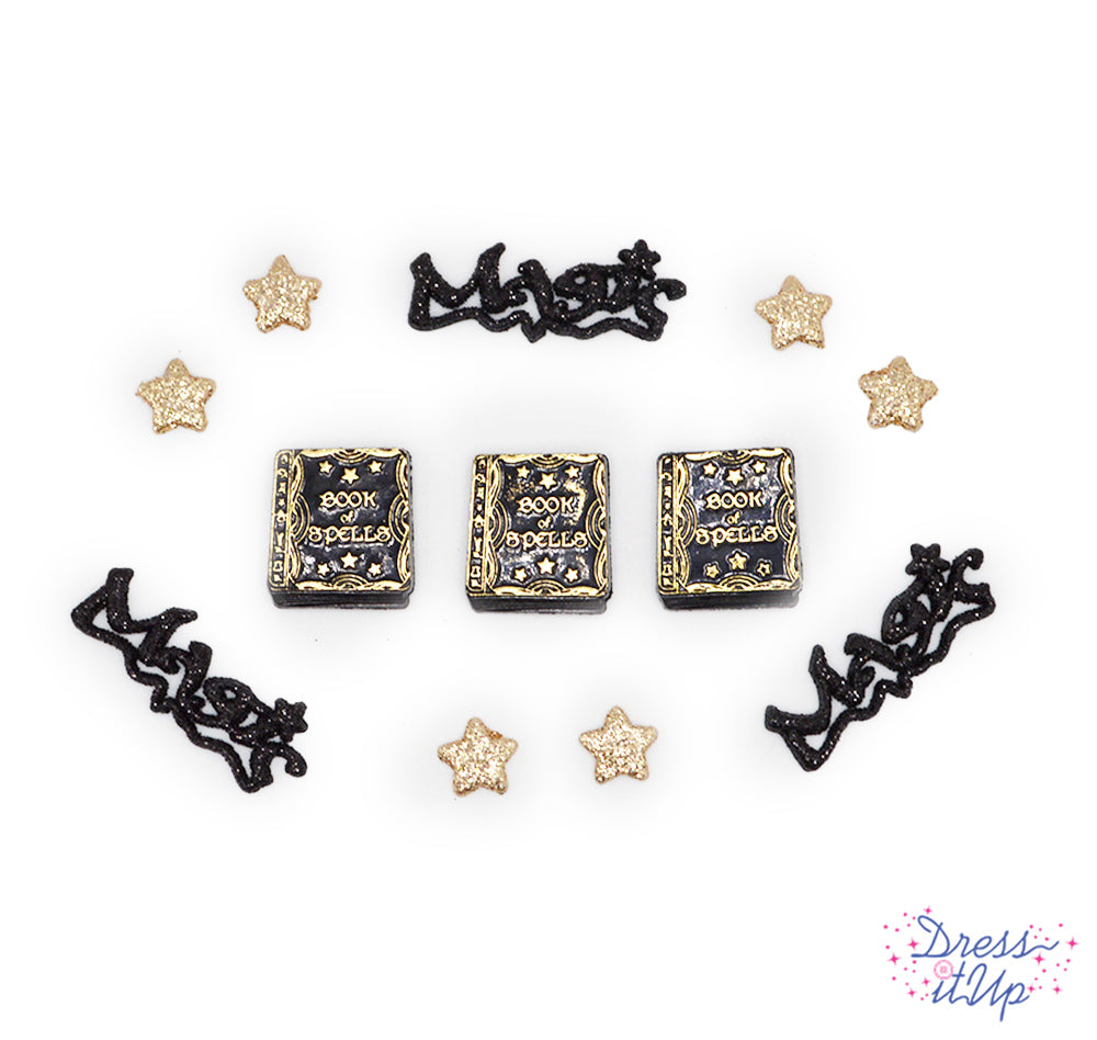 I Put A Spell On You Magic Witchy Flat Back Shank Buttons