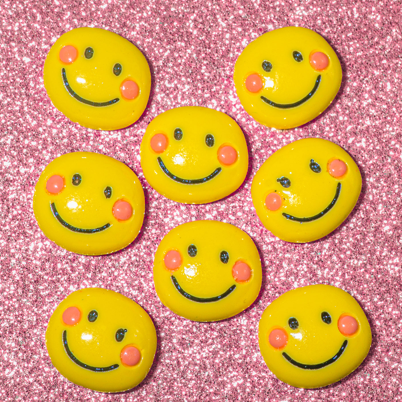 Life Is Better With A Smile Bright Happy Flower Embellishments
