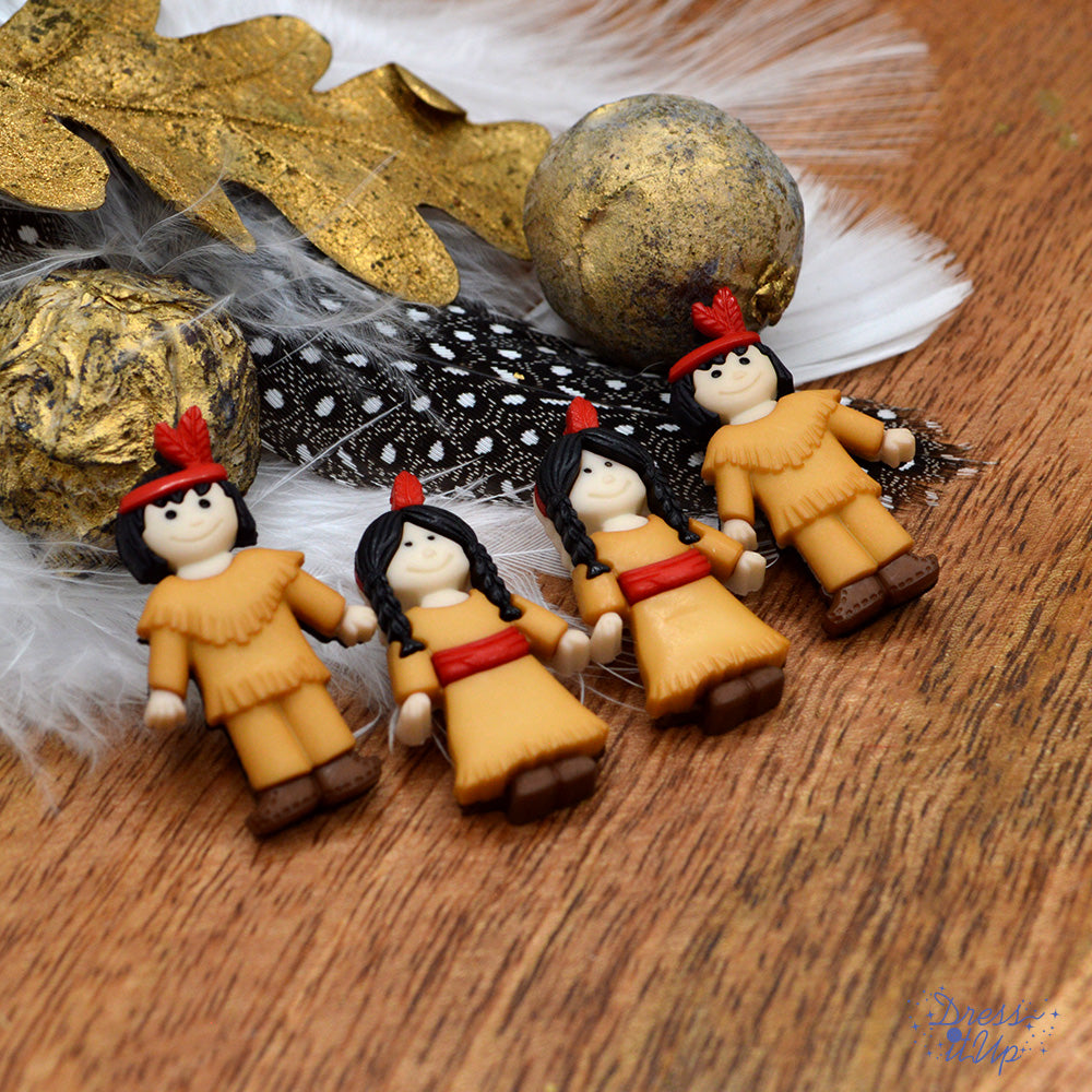 Native Americans Fall Thanksgiving Themed Embellishments