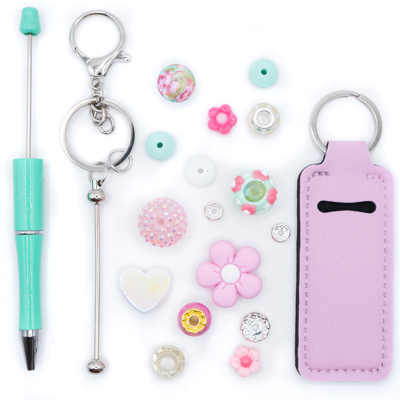 Bloom & Blush Beadable Pen & Keychain Kit