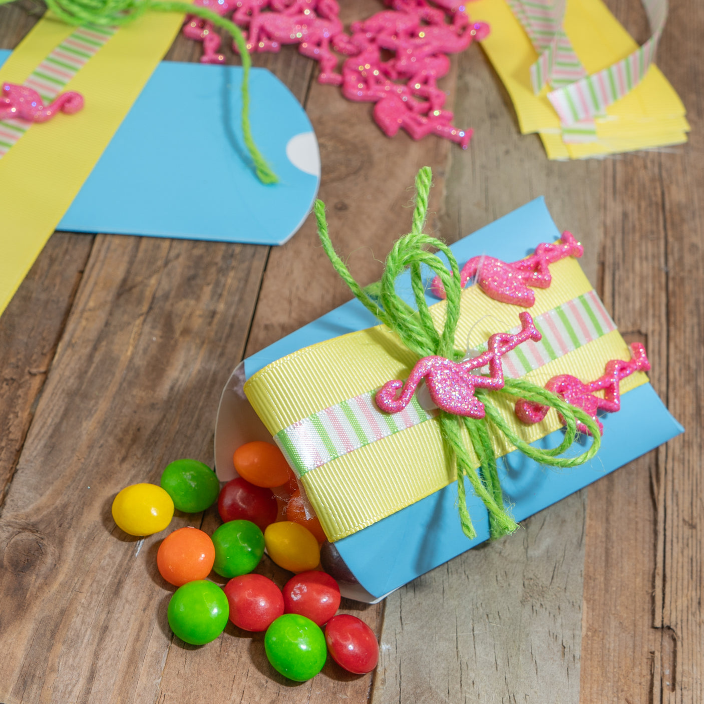 DIY Party Favor Kit in Flamingo, 36 pieces