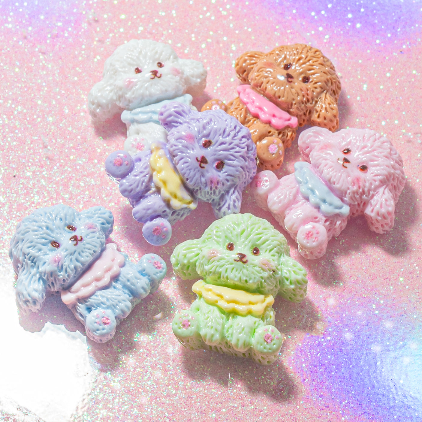 Pretty Poodles Resin Embellishments