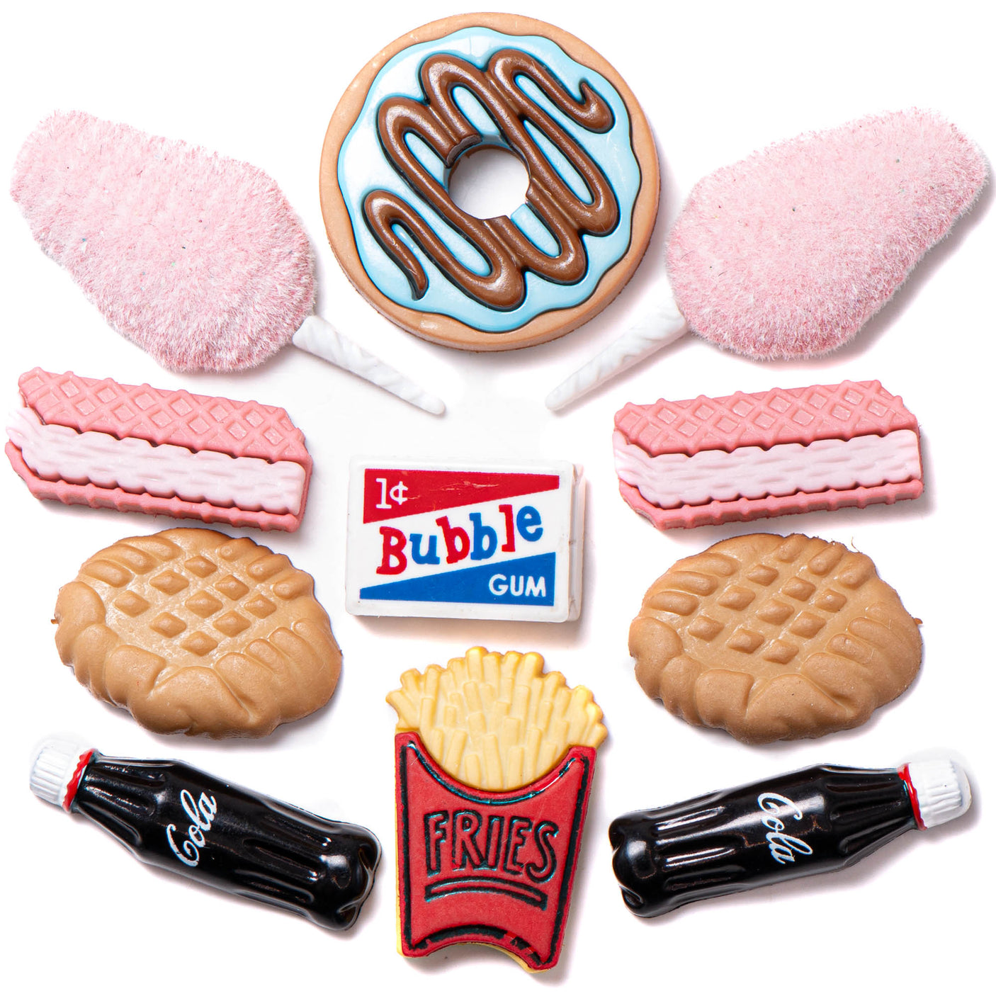 Snack Attack Food Treats Candy Cookie Themed Embellishments