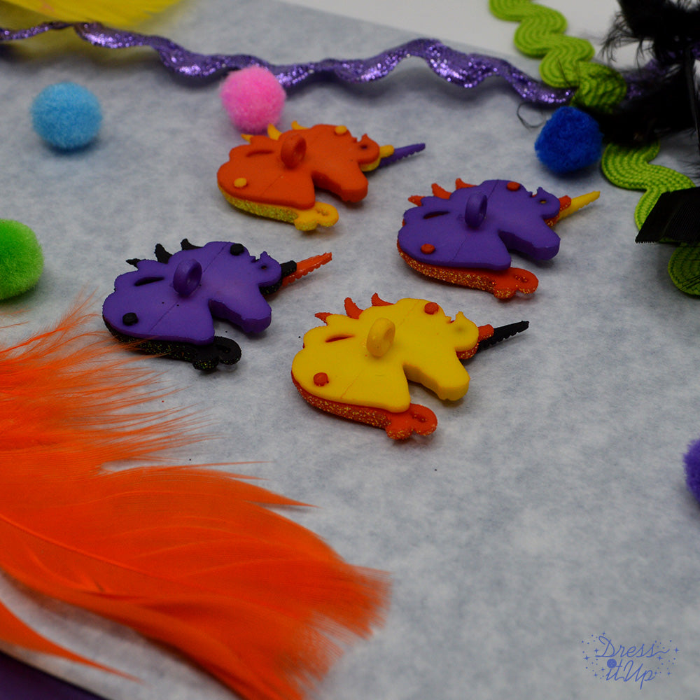 Strange Magic Animal Unicorn Fantasy Halloween Color Inspired Buttons