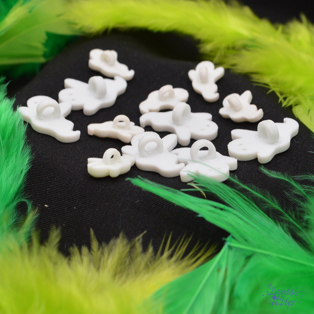 The Boo Crew White Halloween Ghost Embellishments