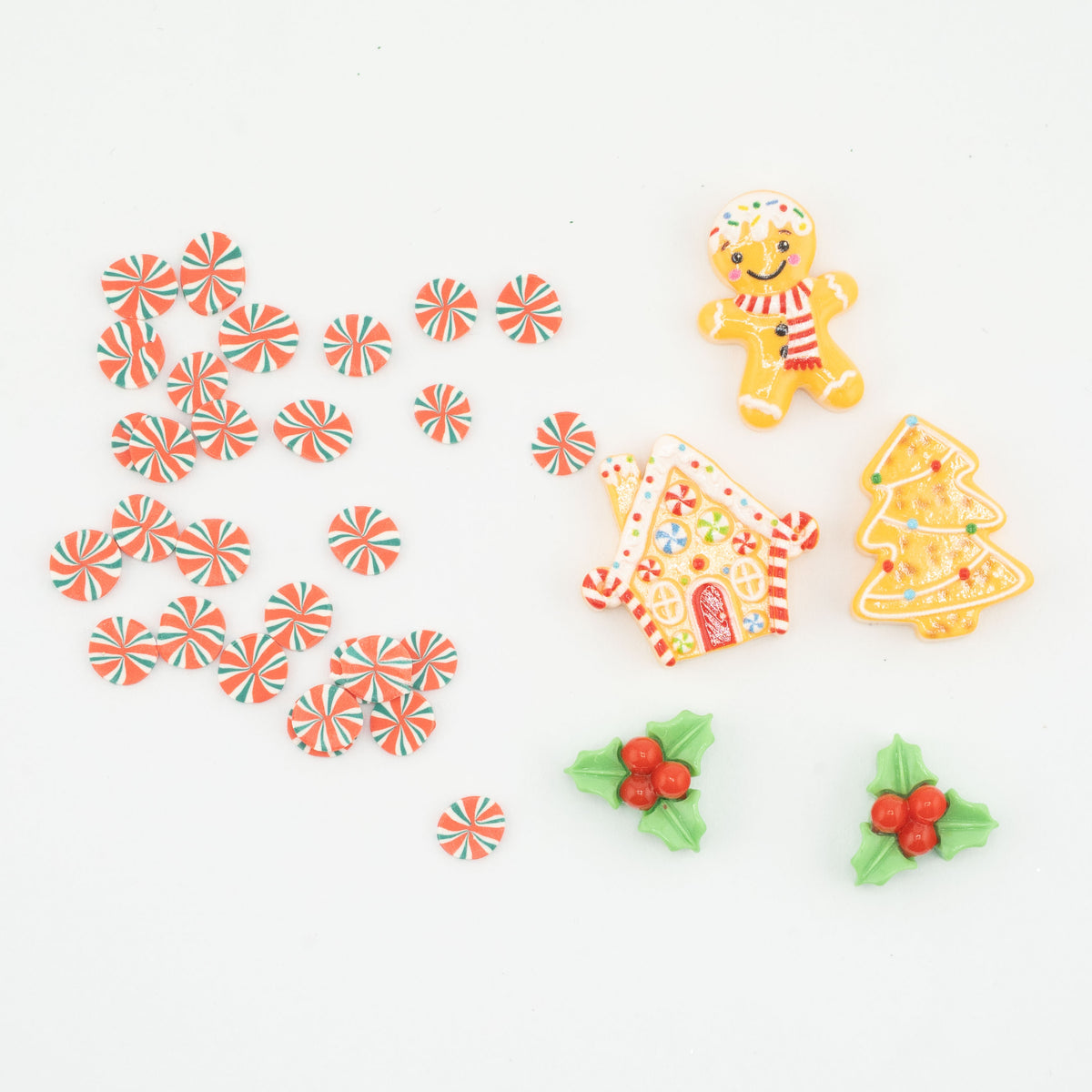 Fresh Baked Gingerbread Christmas Flatback Craft Embellishments