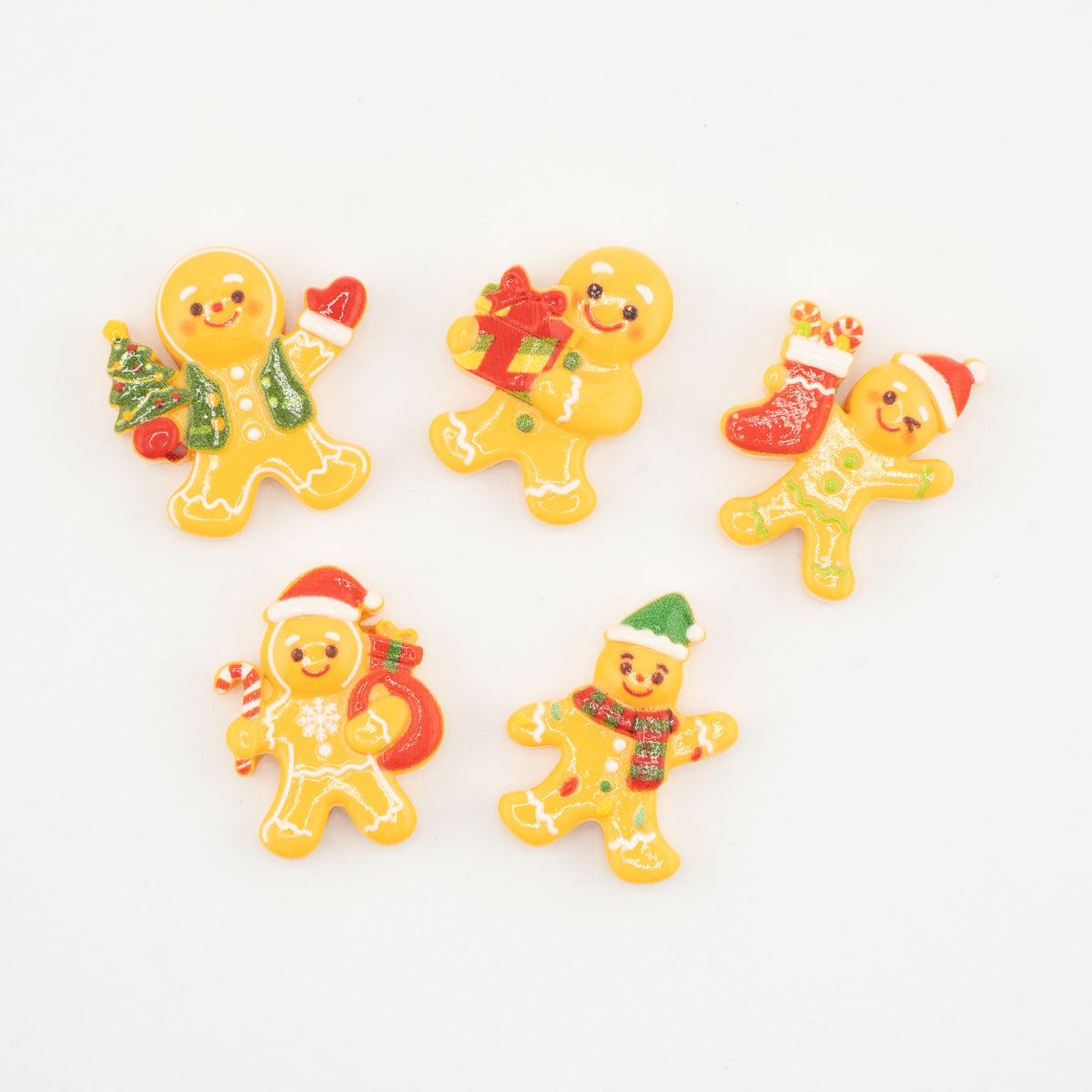 Gingerbread Man Resin Flatback Craft Embellishments