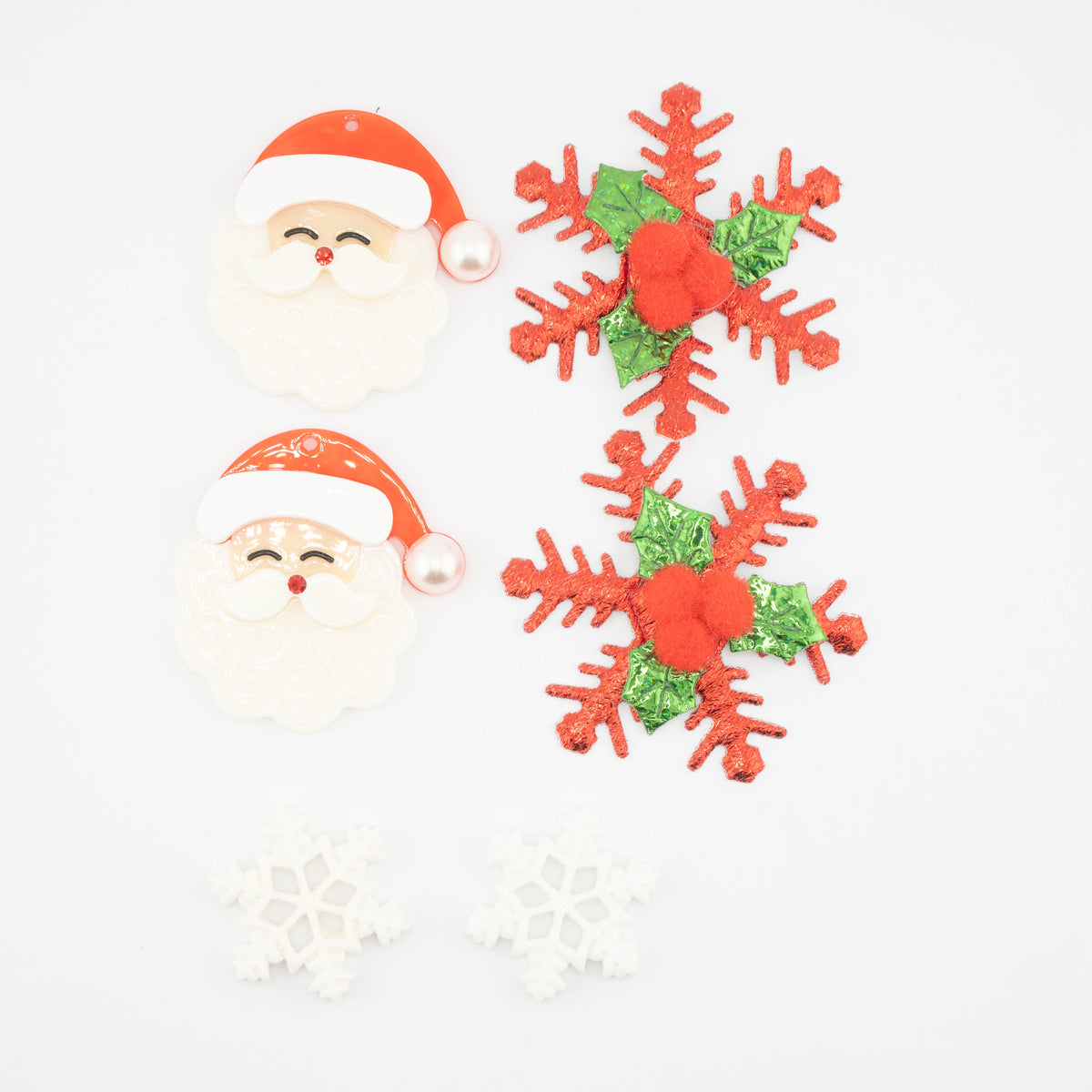 Santa’s Snowflake Craft Embellishment Mix