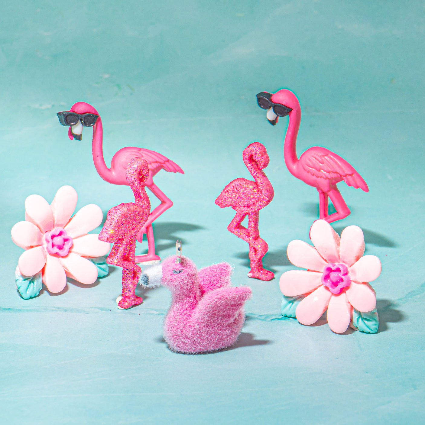 Pink Paradise Flamingo Embellishment Pack