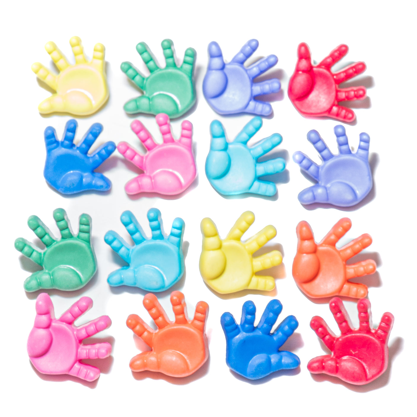 High-Five Loop Back Buttons, 15 pieces