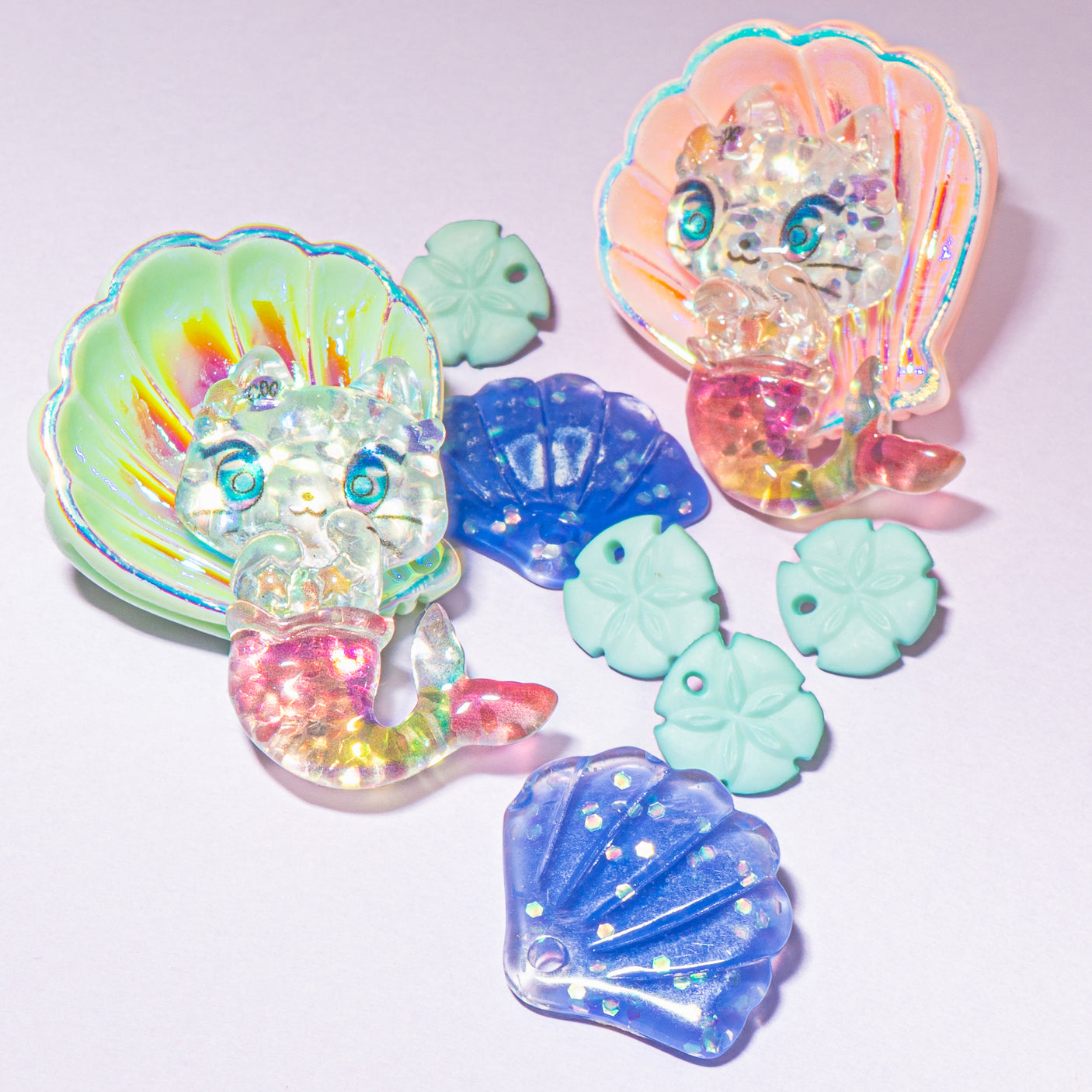 Mer Kitty Craft Resin Embellishments