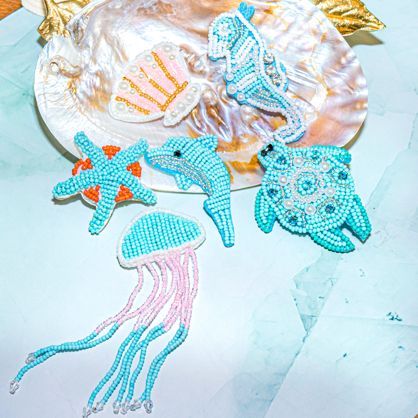 Ocean Adventure Beaded Patch Collection