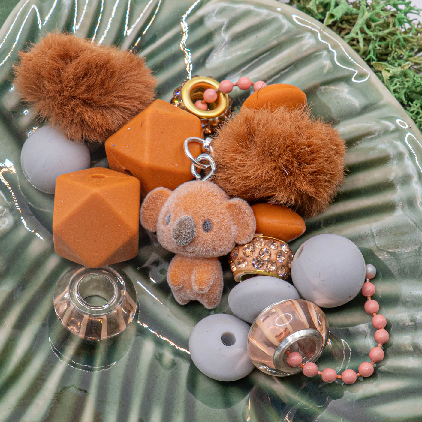 Bite-Sized Silicone Bead Mix in Koala Cuddles