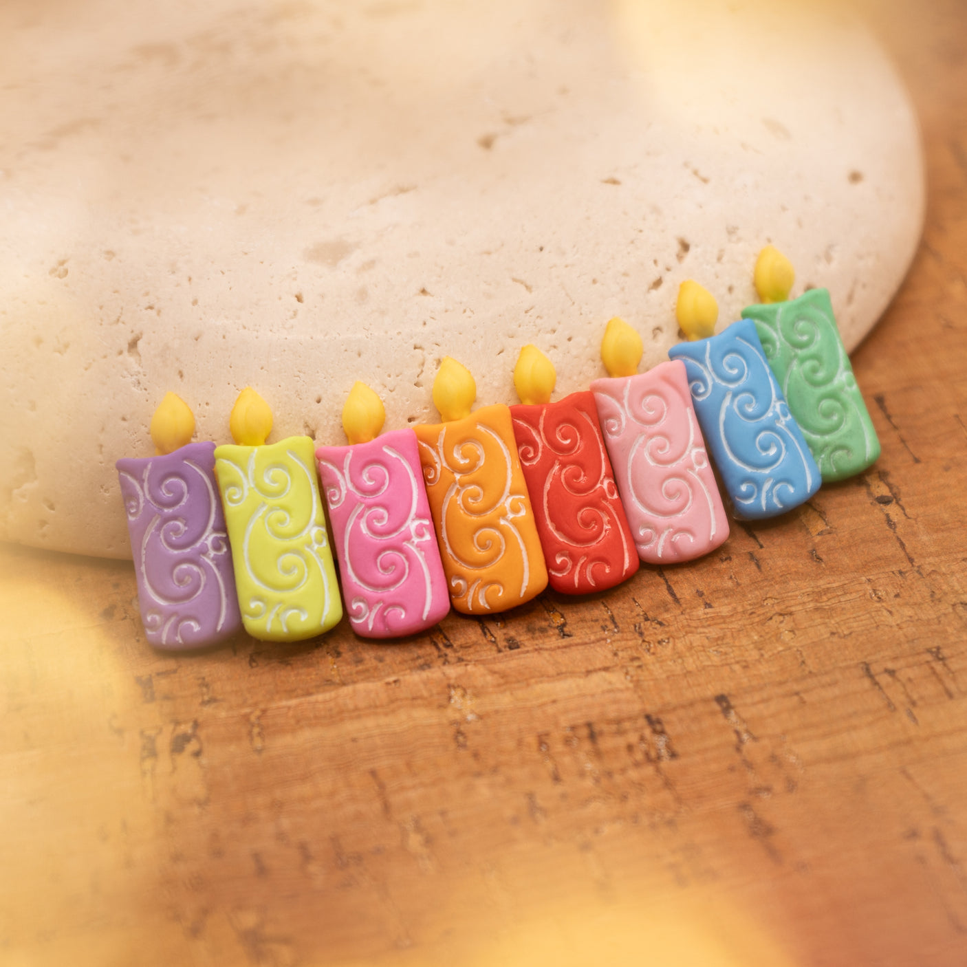 Birthday Candles Loop Back Buttons