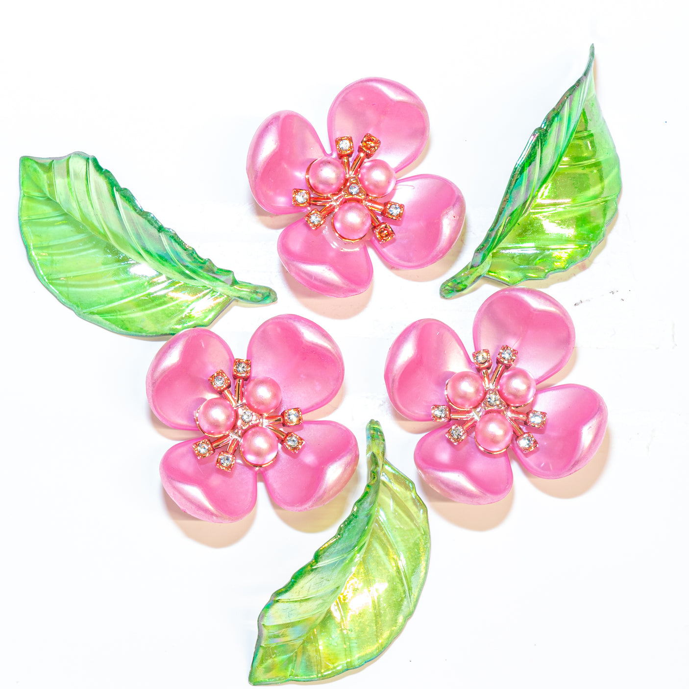 Hawaiian Bloom Acrylic Embellishments