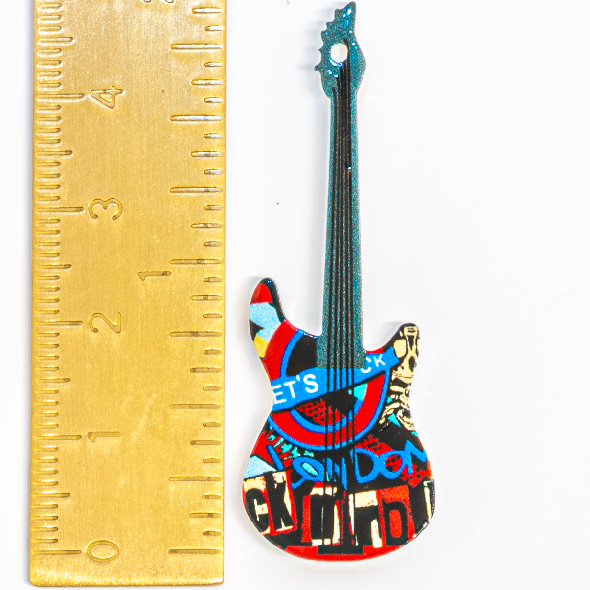Rock Star Guitar Acrylic Embellishment Mix