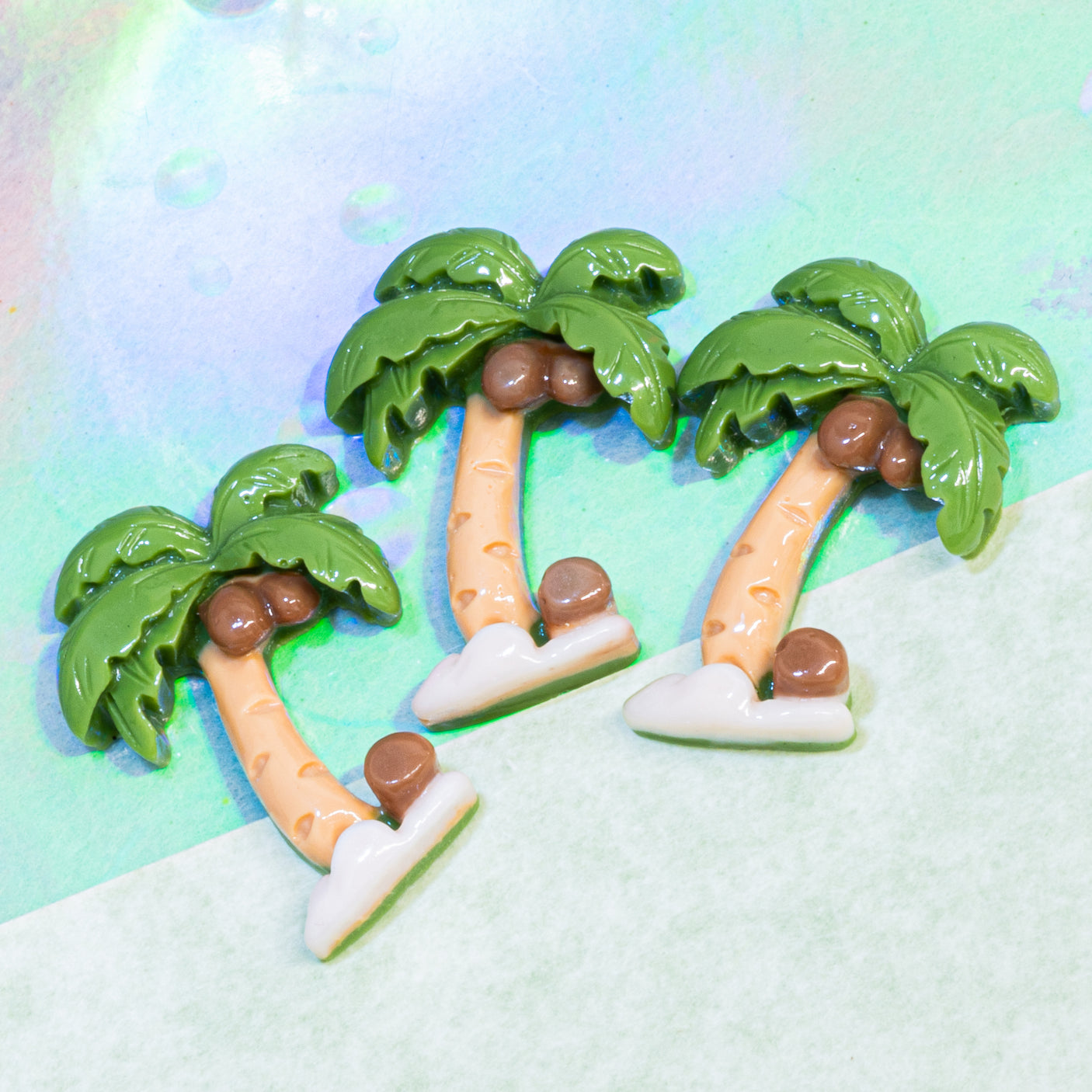 Coconut Palm Tree Resin Craft Embellishment