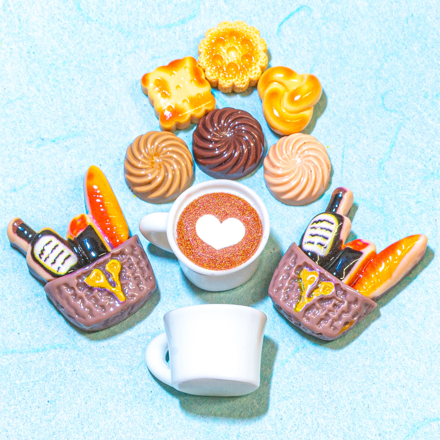 At The Cafe Assorted Resin Craft Embellishments