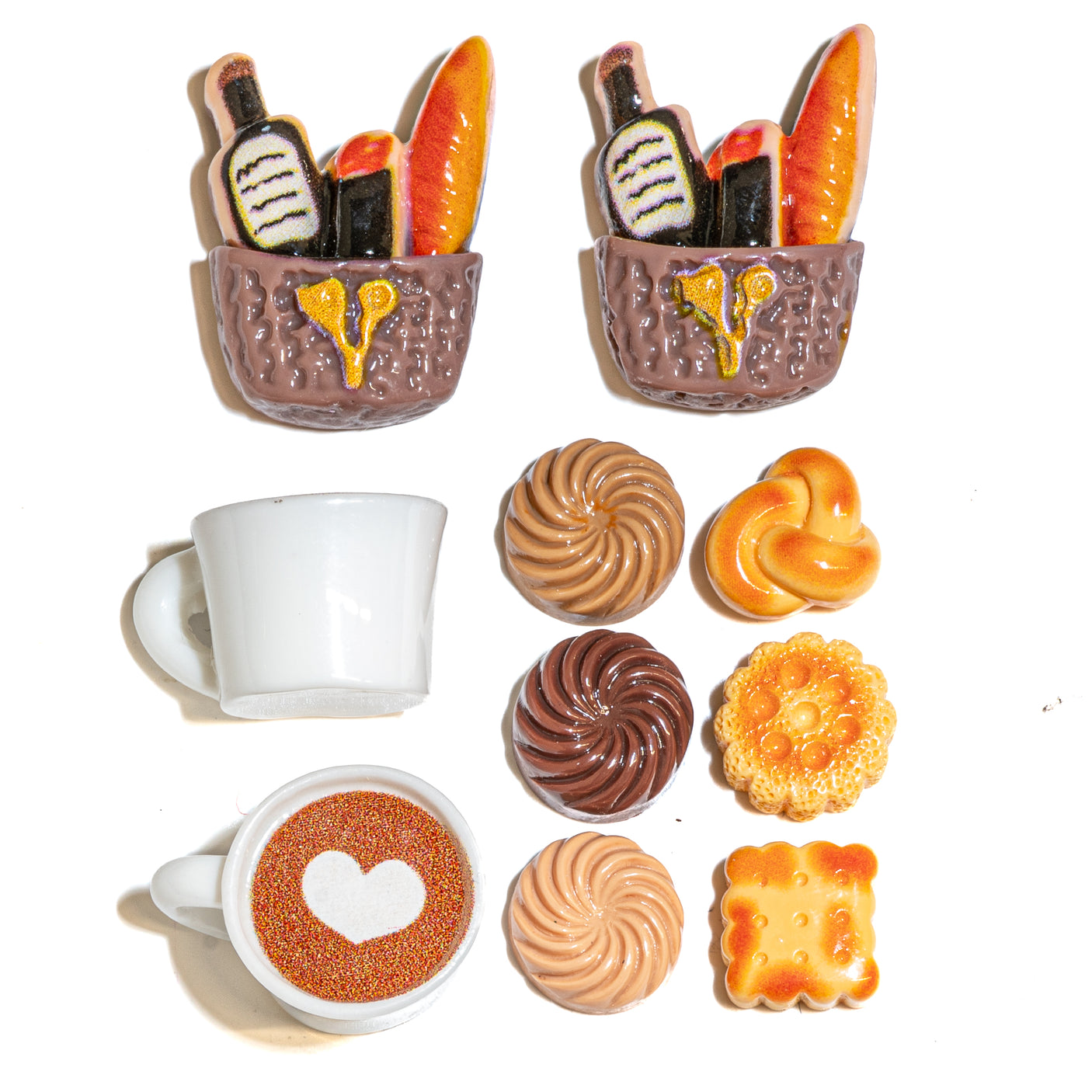 At The Cafe Assorted Resin Craft Embellishments
