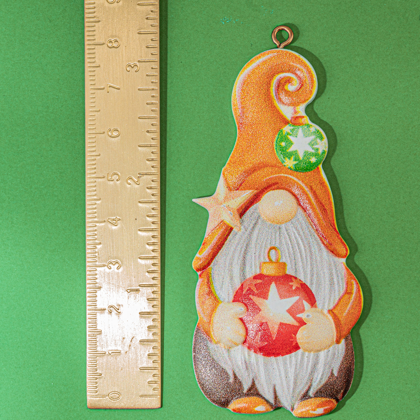 Jolly Santa Gnome Resin Christmas Ornaments