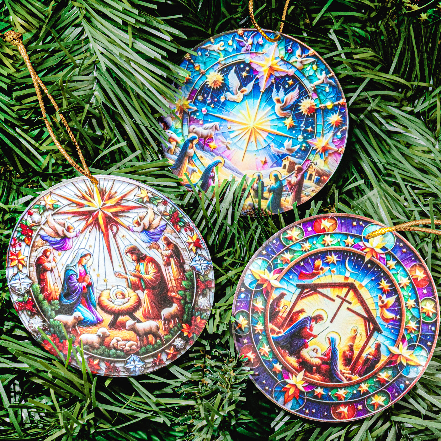 Nativity Acrylic Hanging Pendants