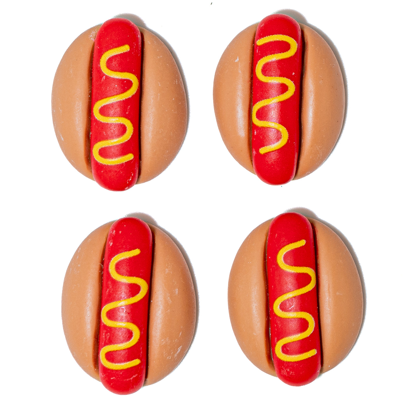 Crafty Cute Matte Resin Hot Dogs