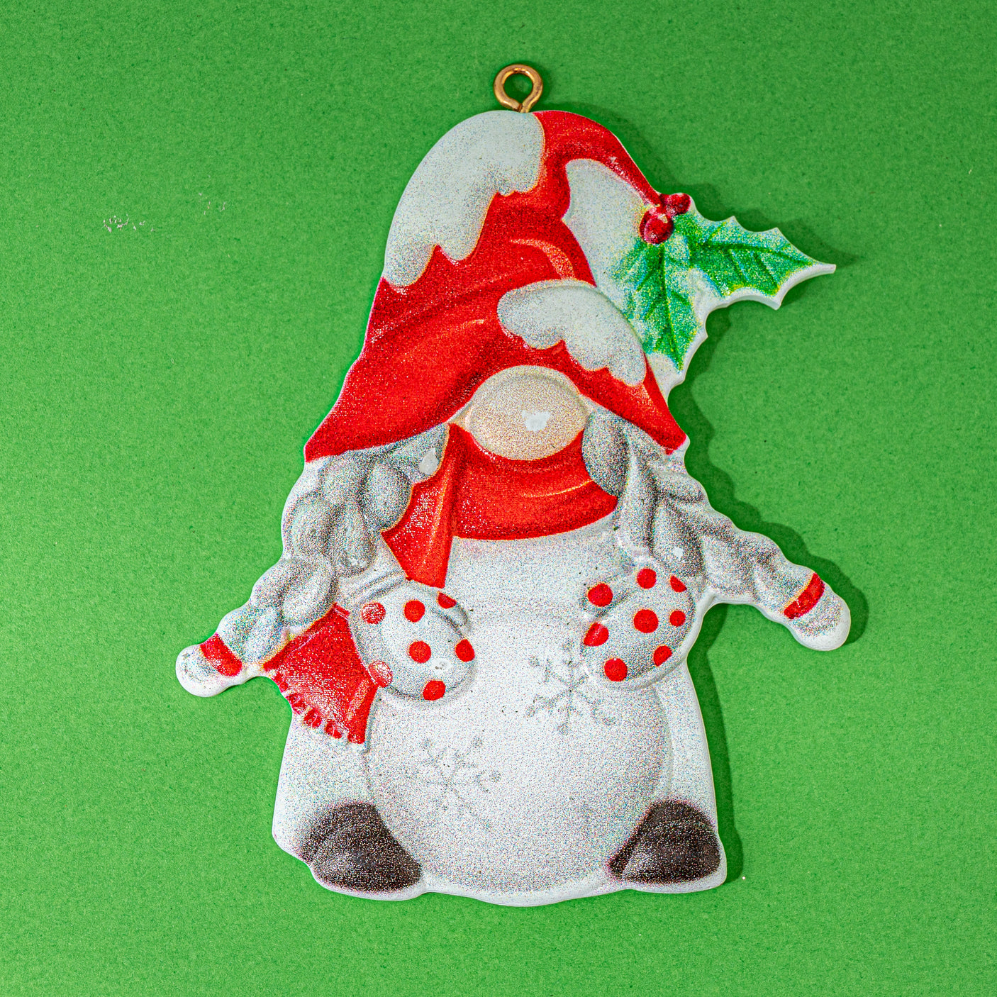 Jolly Santa Gnome Resin Christmas Ornaments