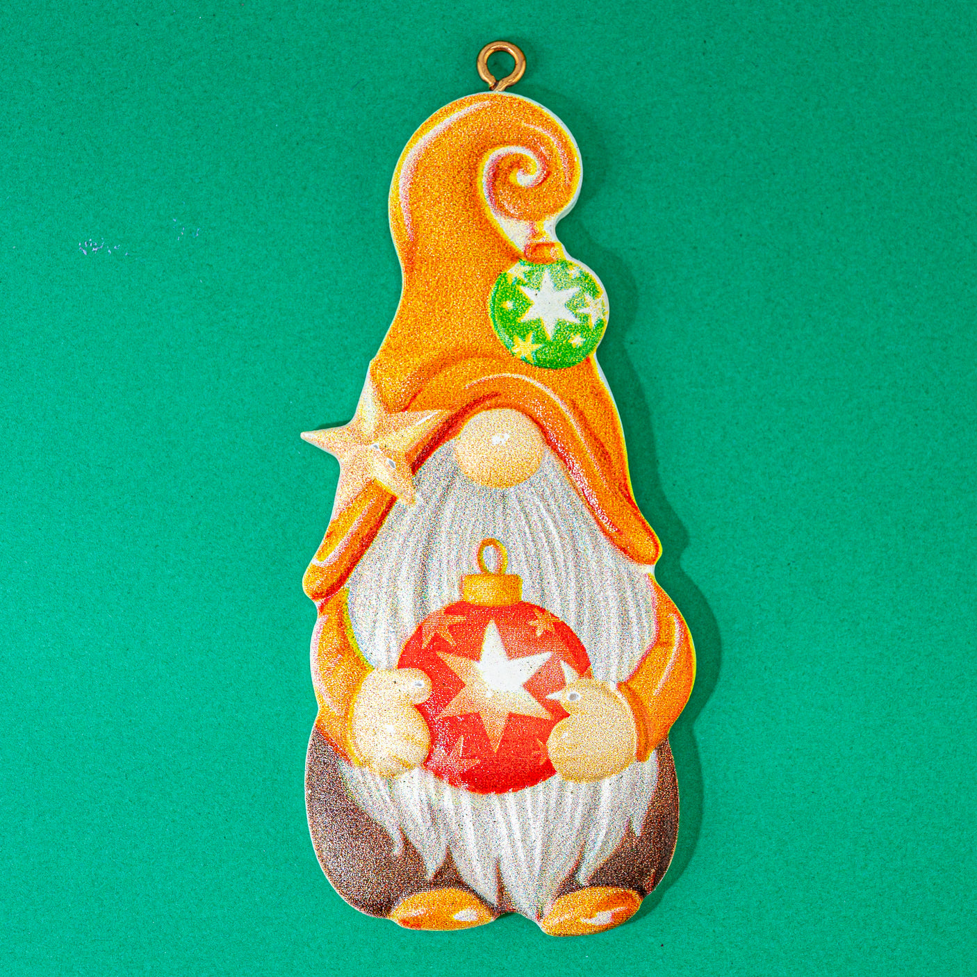Jolly Santa Gnome Resin Christmas Ornaments