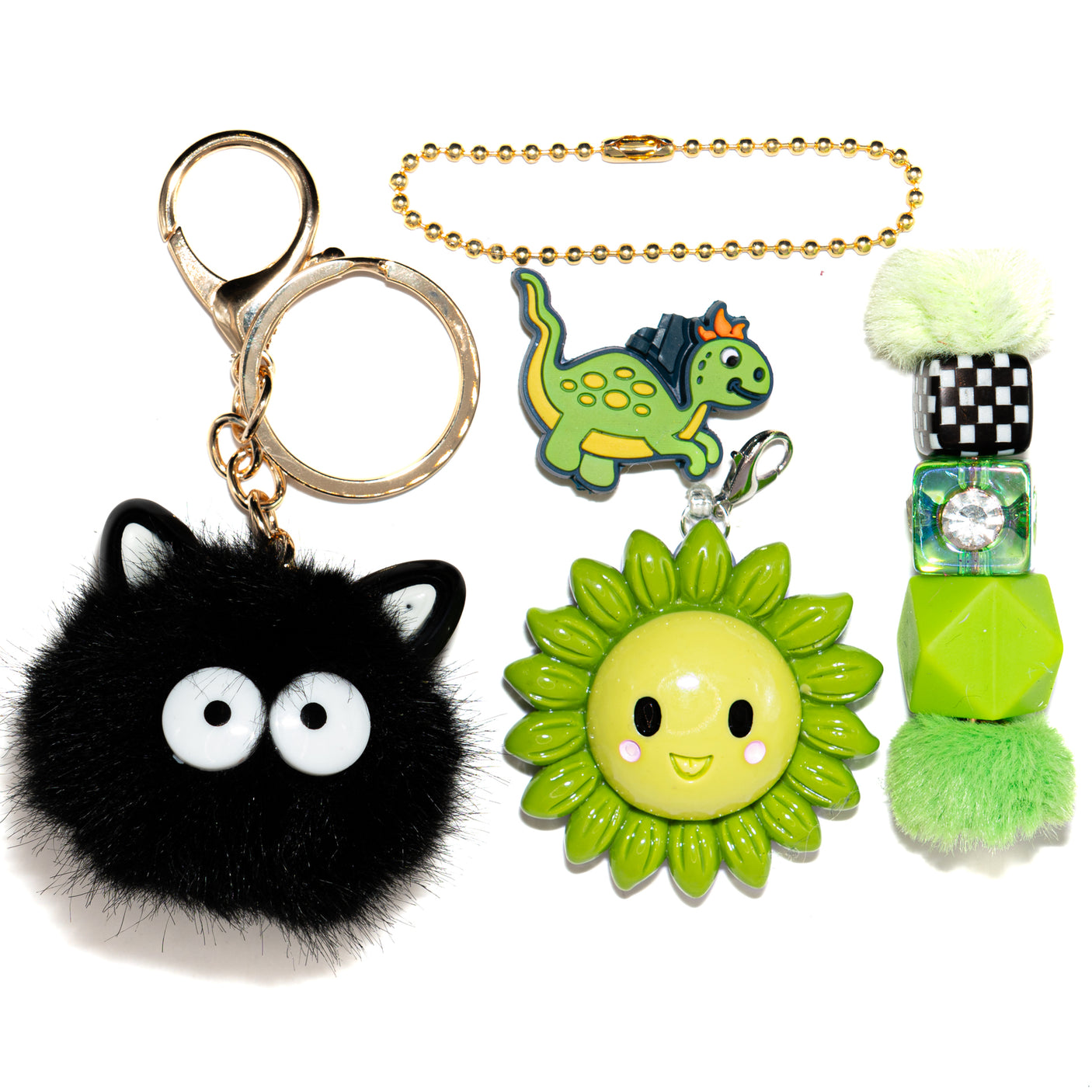 Silly Flower Keychain Kit in Green
