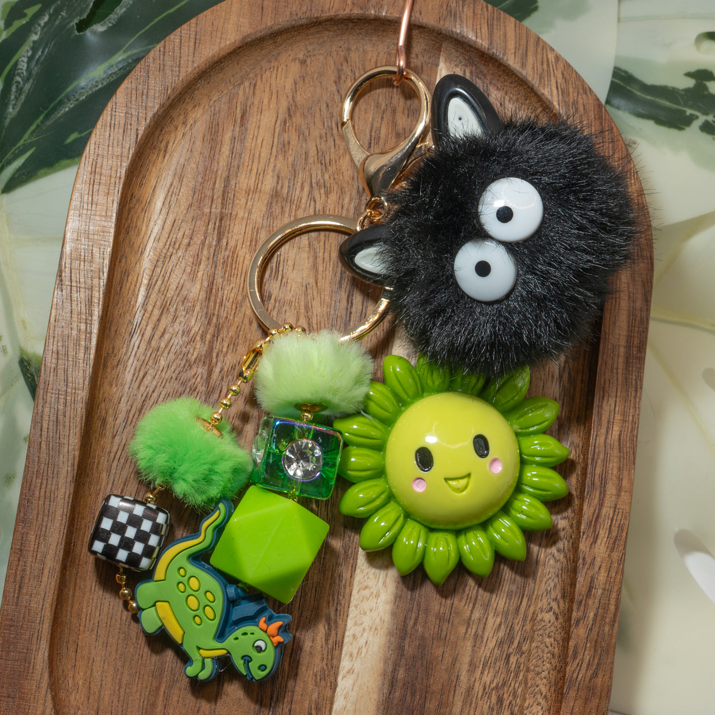 Silly Flower Keychain Kit in Green