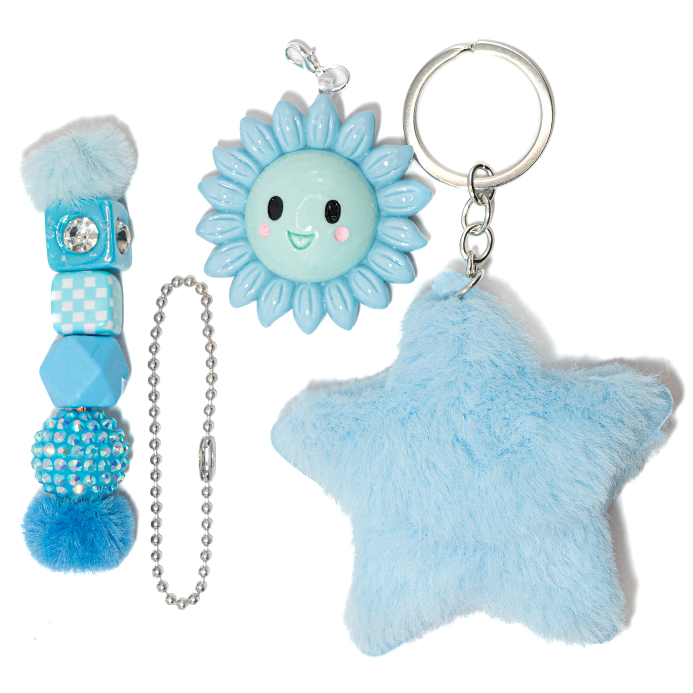 Silly Flower Keychain Kit in Blue