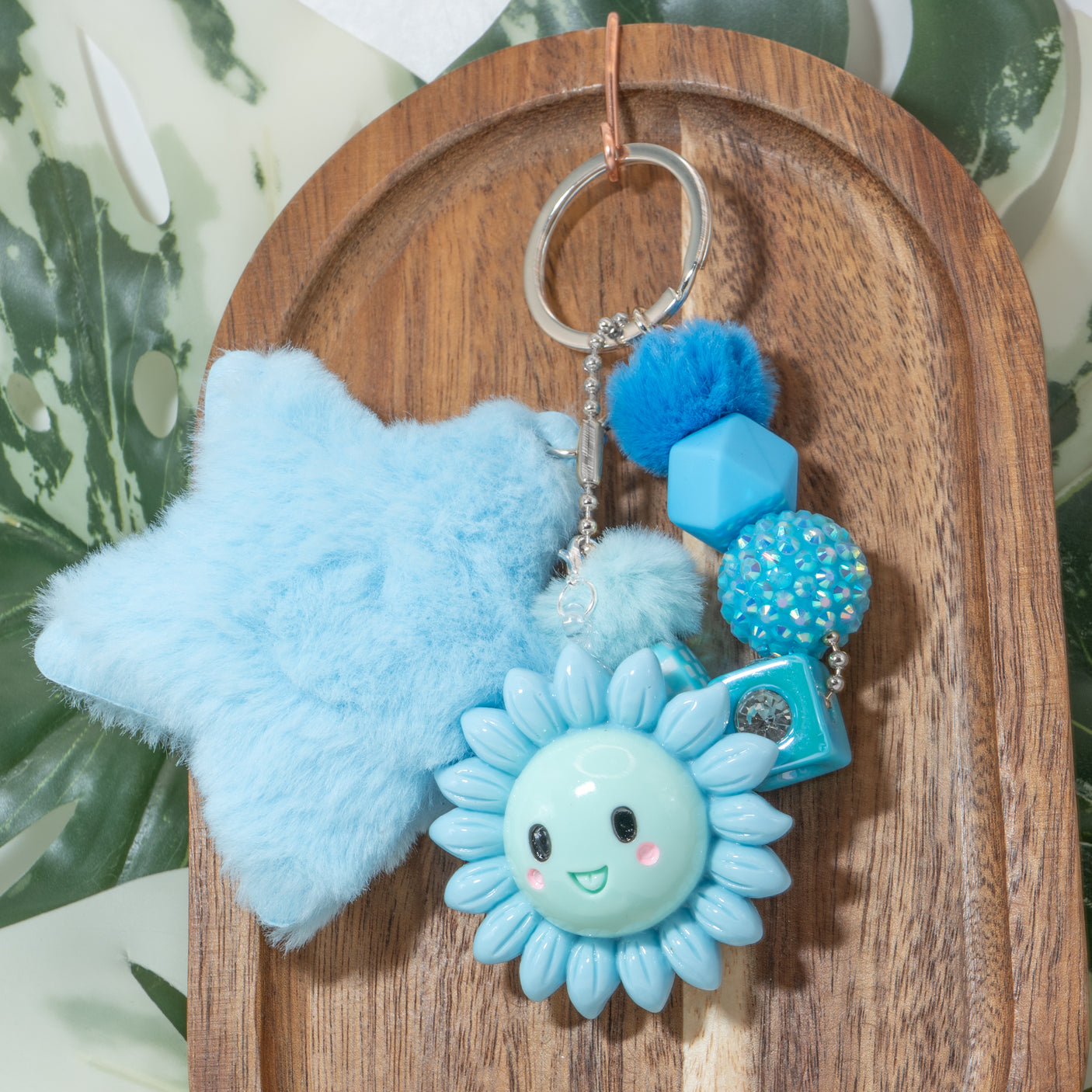 Silly Flower Keychain Kit in Blue